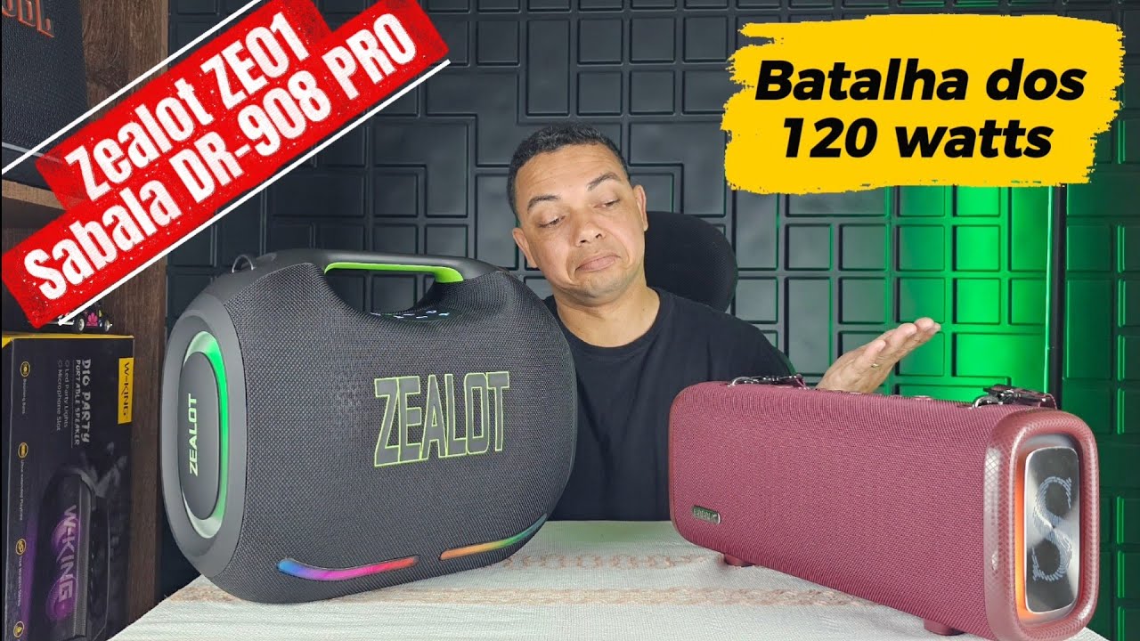 Zealot ZE01 ❌️ Sabala DR-908 PRO. Batalha dos 120 watts 