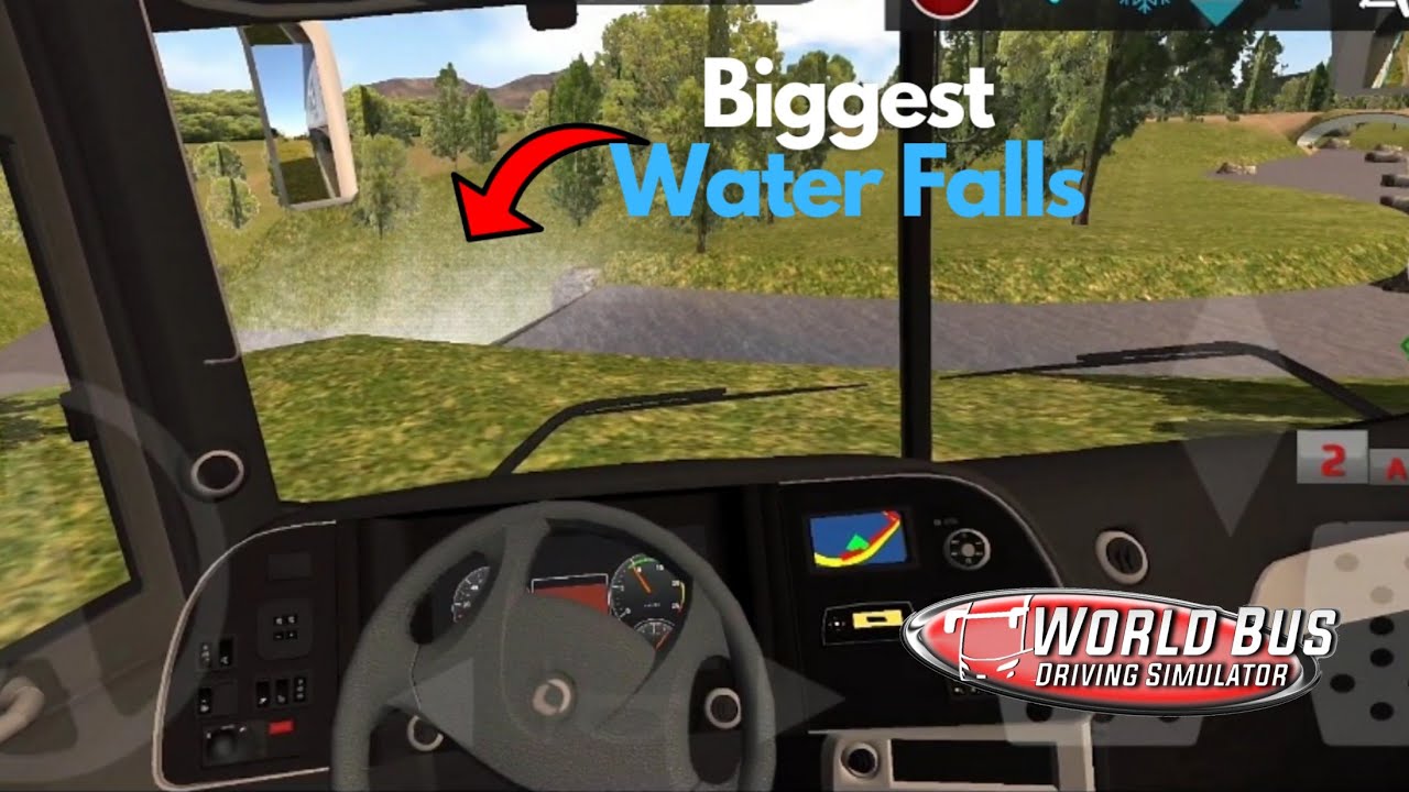 Biggest WaterFalls😍 | Beautiful Road | World Bus Driving Simulator | Android Gameplay