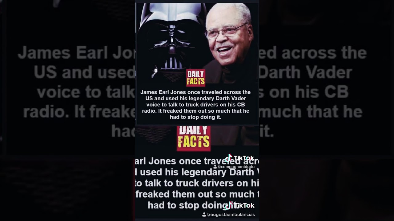 James Earl Jones once traveled across the US and used his legendary Darth Vader voice to talk to...