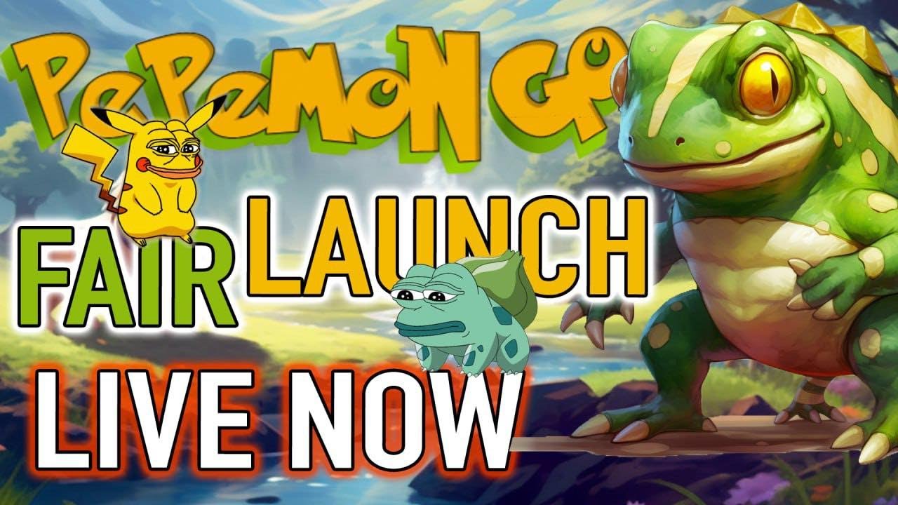 PEPEMON GO FAIR LAUNCH ENDING SOON ON PINKSALE GET YOUR NFT