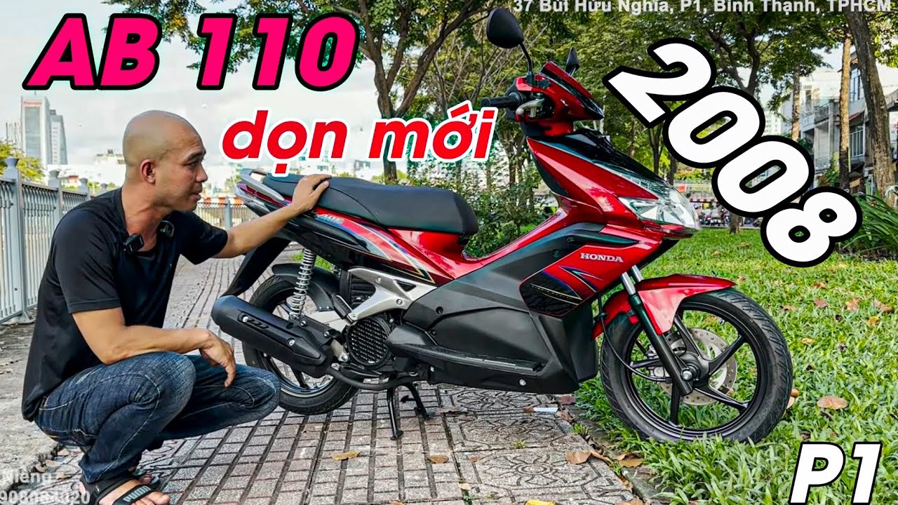 AB 110 DỌN MỚI đời 2008, Đây là dòng xe Ga nhỏ thùng đồ Rộng, Chạy Nhẹ mà e thích nhất P1