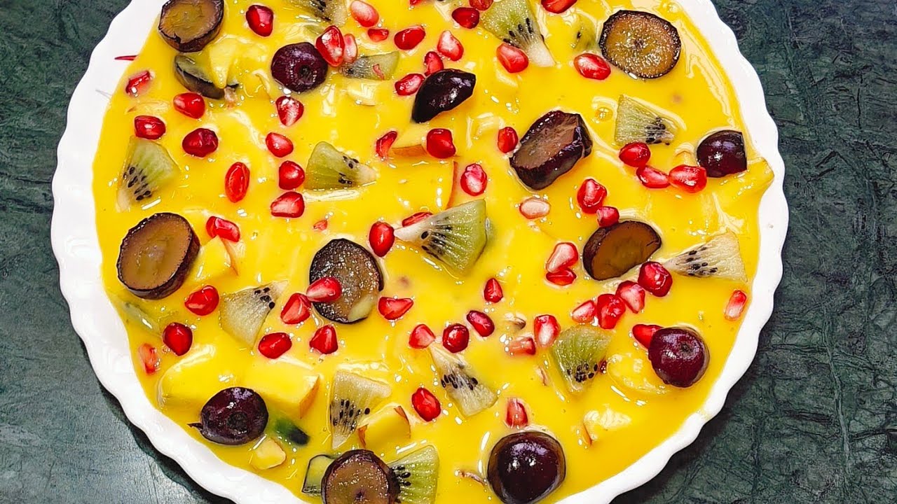 Isse easy dessert aur kya ho hoga fruit custured recipe/Creamy custured recipe/fruit custured 