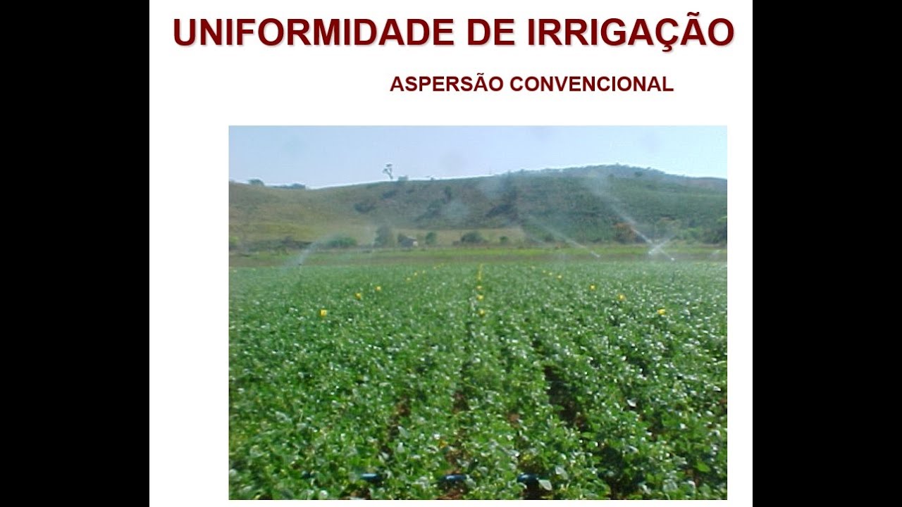 Aspersão parte 4 - Eficiência de irrigação