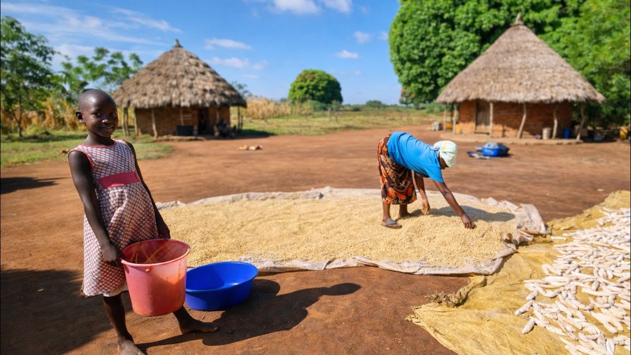 The Hard Life of a Village Single Mother Raising Children Alone 