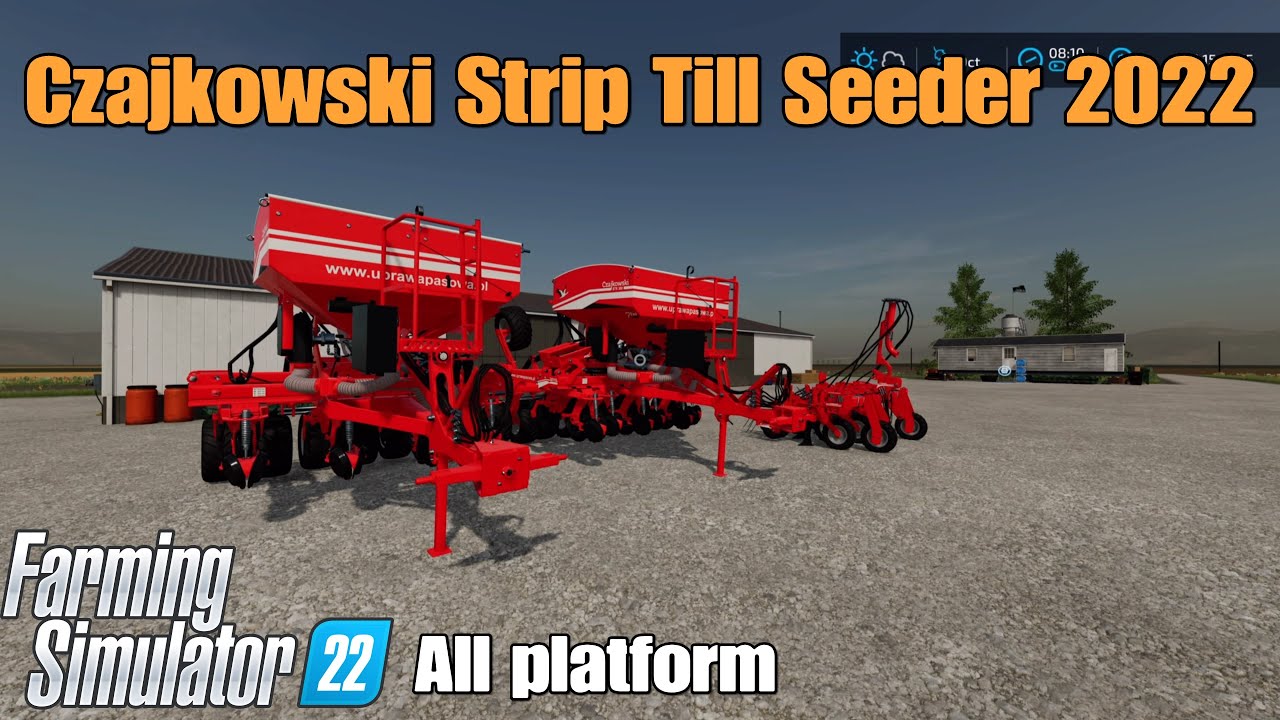 Czajkowski Strip-Till Seeder 2022 / mod for all platforms on FS22