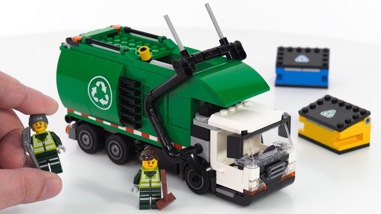 LEGO City 2026 Recycling Truck in-hand review! New play option, no stickers #NotSponsored 60495