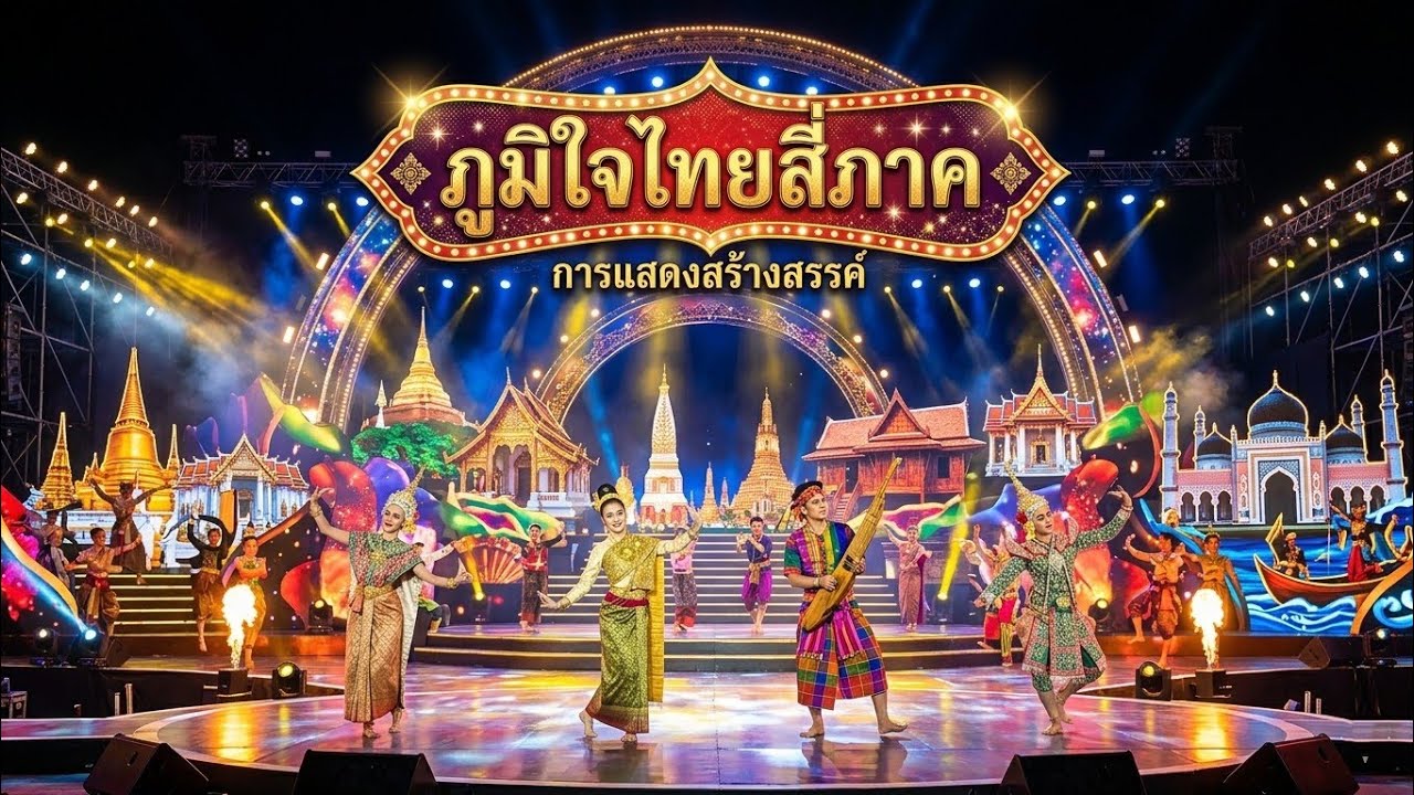 โชว์ชุดภูมใจไทยสี่ภาค ลิเกคณะนฤพล พรทวี