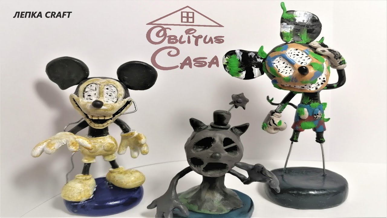 Как слепить страшных персонажей из Oblitus Casa ( ФНАФ ) #2 |ЛЕПКА CRAFT