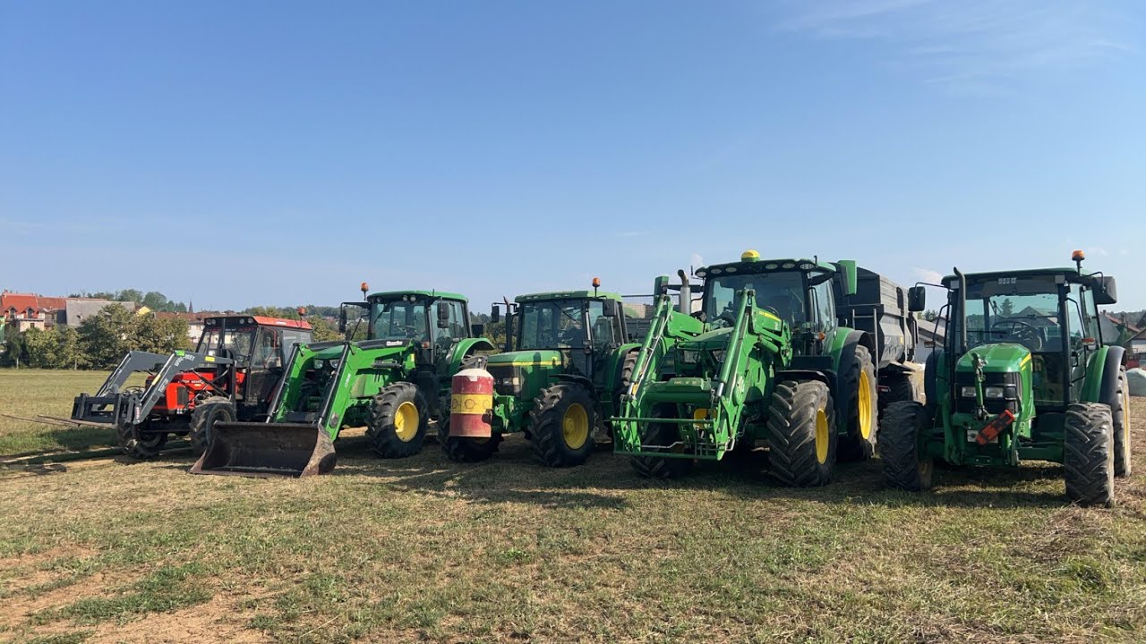 Siliranje 2024/4x John Deere, Zetor 6245/