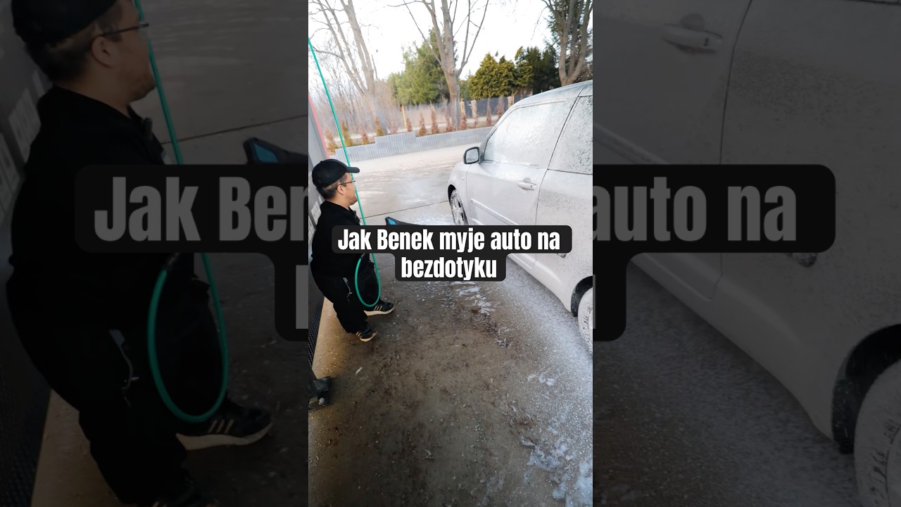 Jak Benek myje auto na bezdotyku