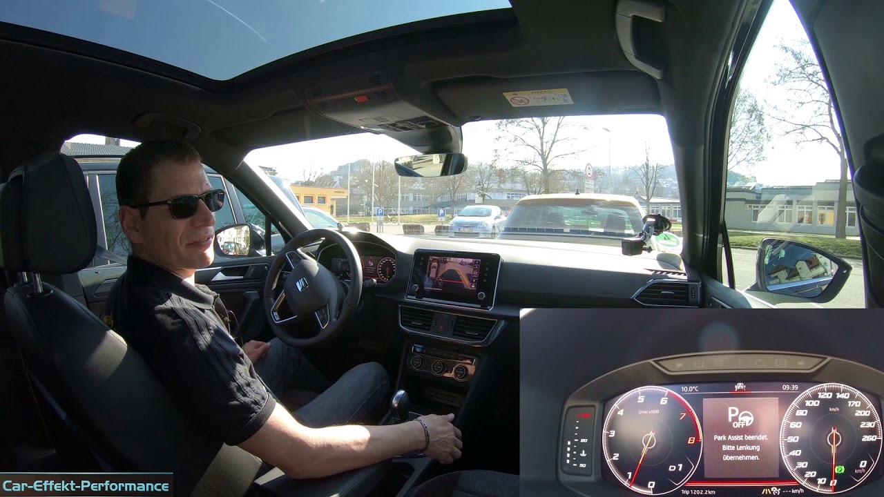 SEAT Tarraco Einparkassistent Review, Teilautonomes einparken, Fahrbericht, Rückwärts, Vorwärts