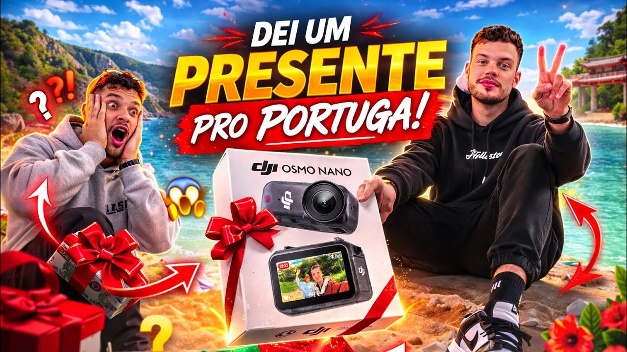 DEI UM PRESENTE PRO PORTUGA… OLHA A REAÇÃO DELE! 😱