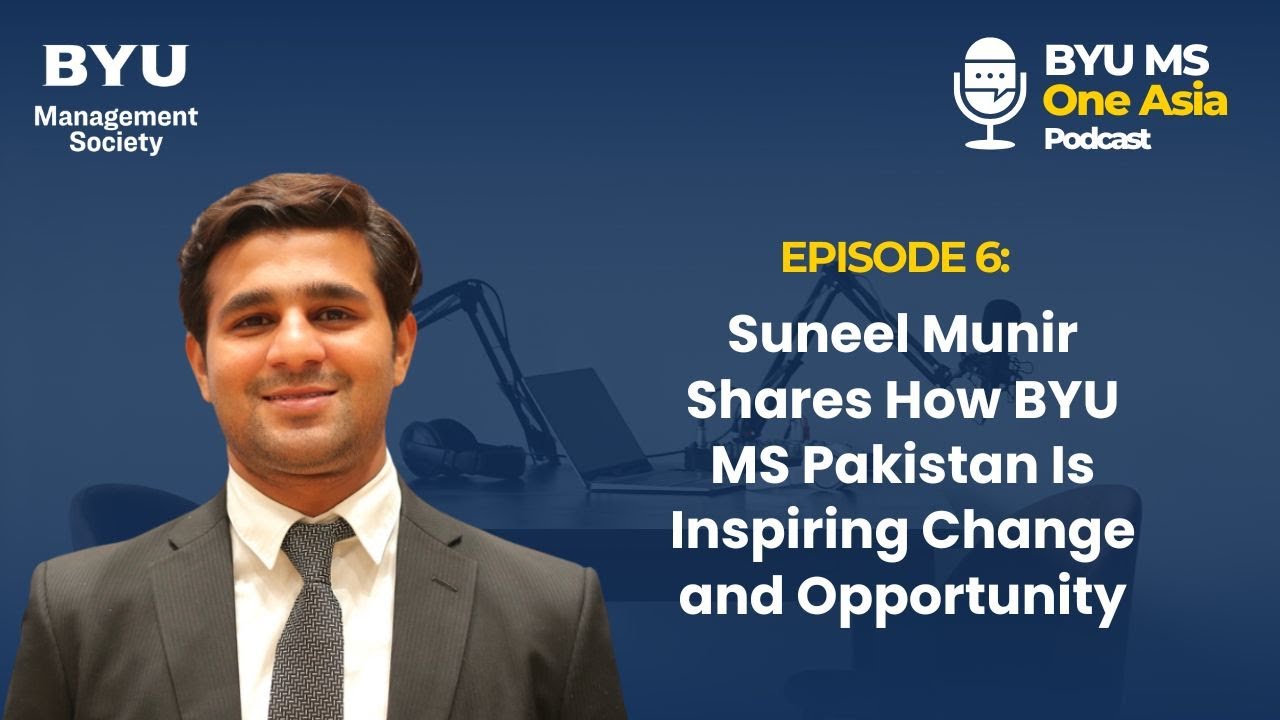 Suneel Munir Shares How BYU MS Pakistan Is Inspiring Change and Opportunity
