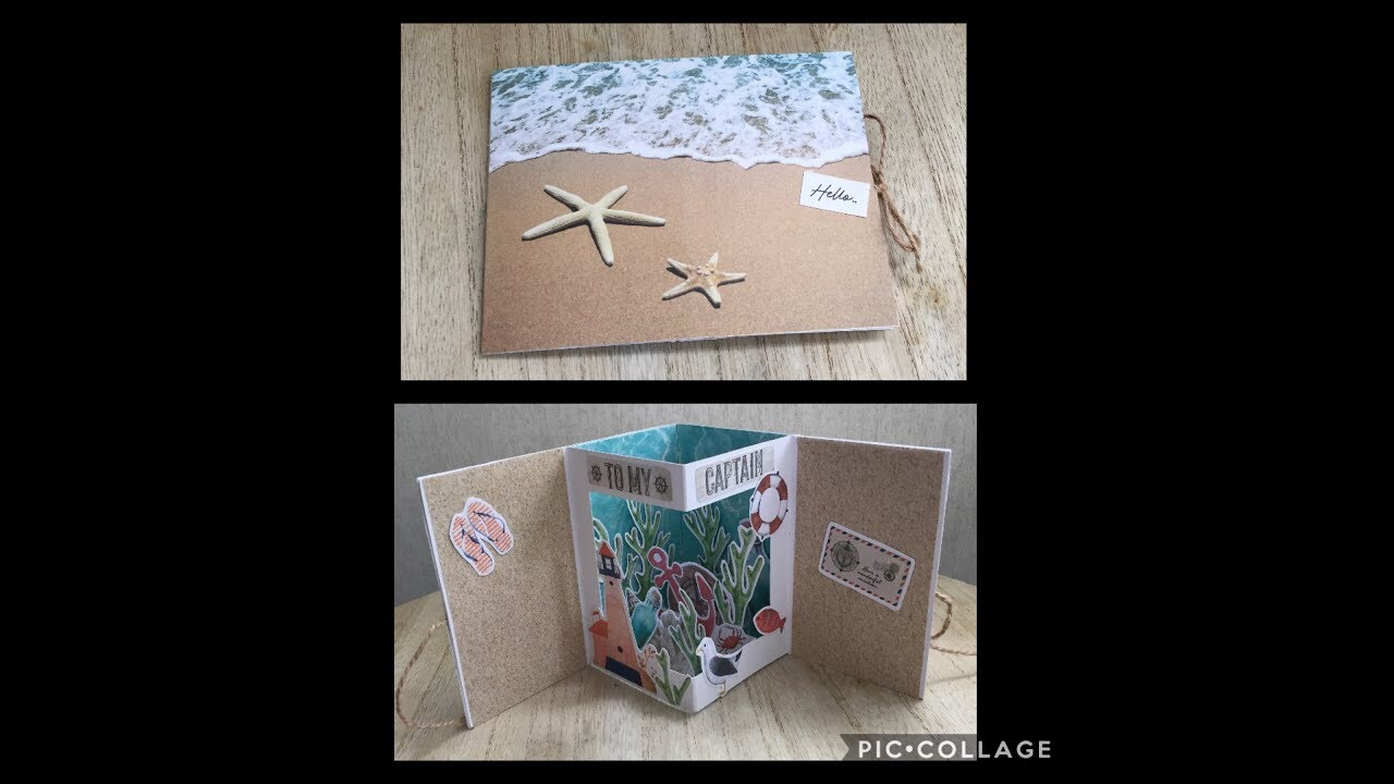 TUTO SCRAP Carte vitrine Pop Up