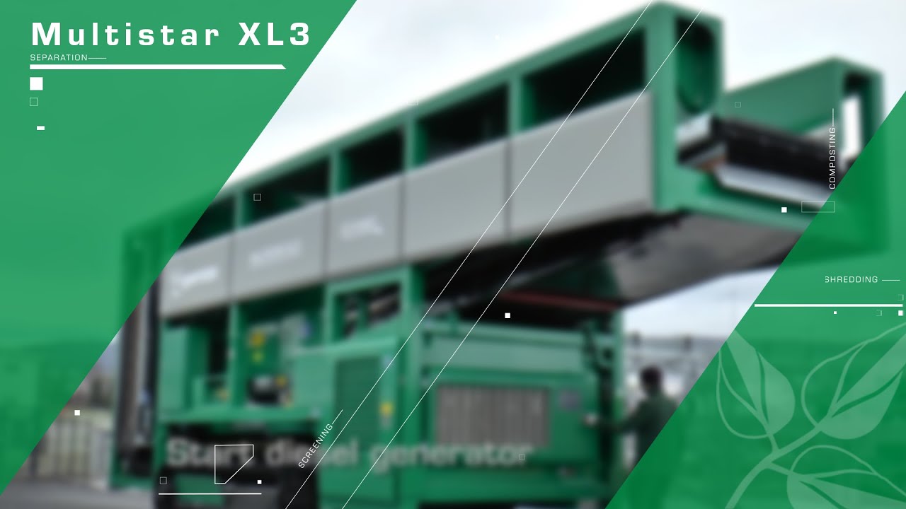 Star screen Komptech Multistar XL3 Track: Features and maintenance