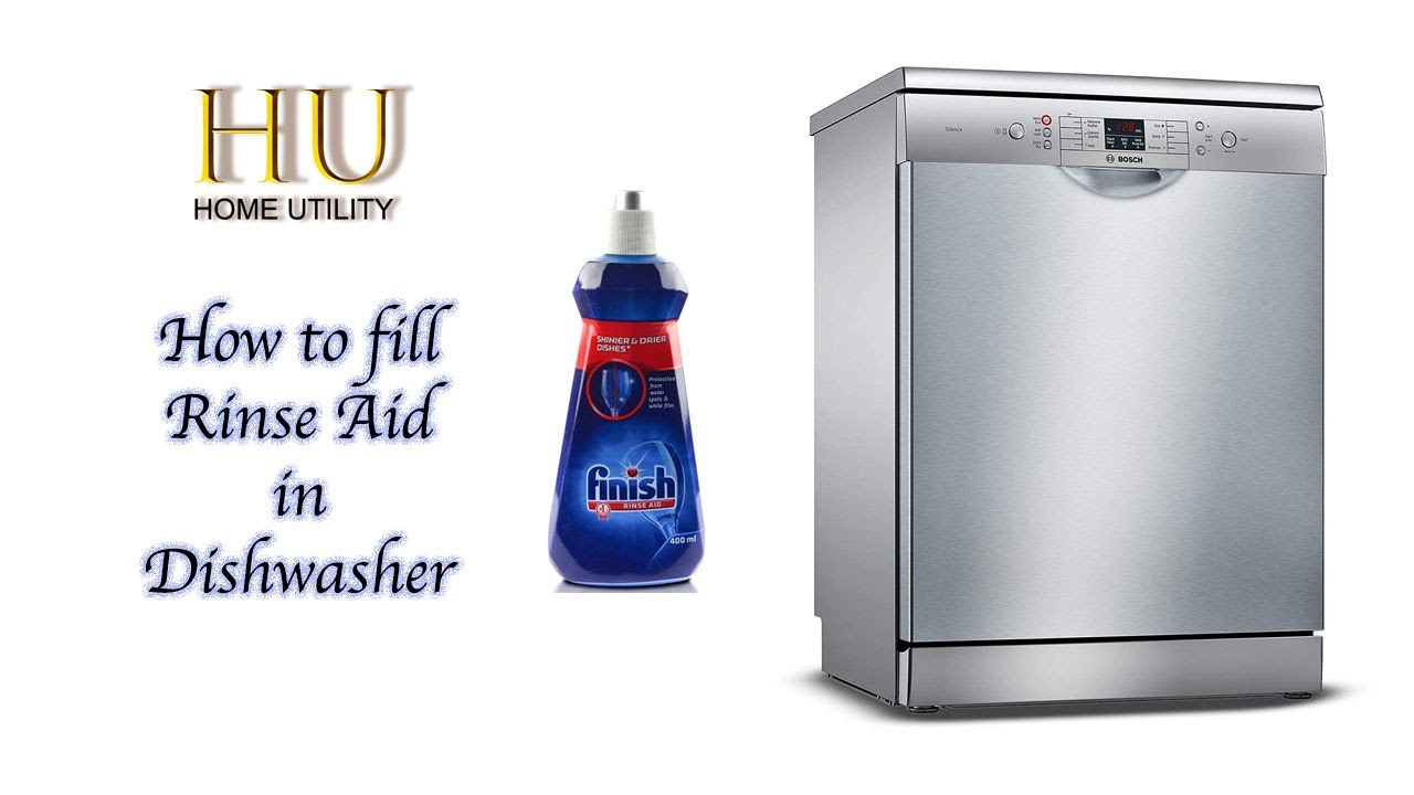 How to fill Rinse Aid in Dishwasher (BOSCH DISWASHER SMS66GI01I)