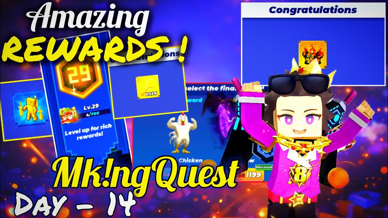 Lucky Day 🥰 Got Amazing Gifts And Keys | Noob To Pro | Mk!ngQuest Day 14