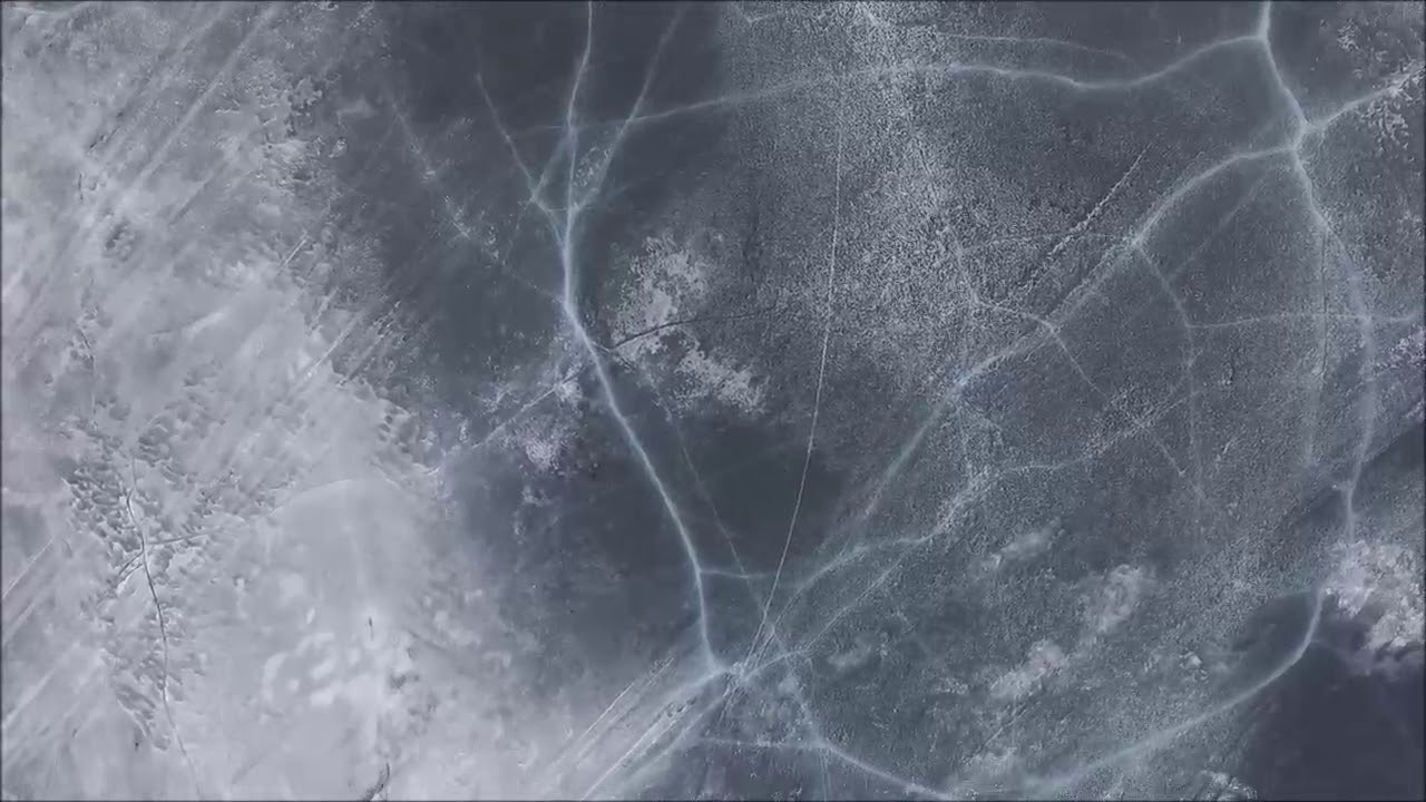 Drone view of Stuart Lake Ice