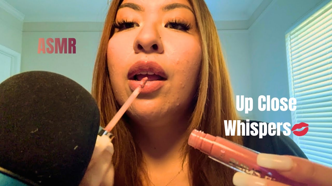 ASMR Clicky Whispers & Lip Gloss Application 💄💋