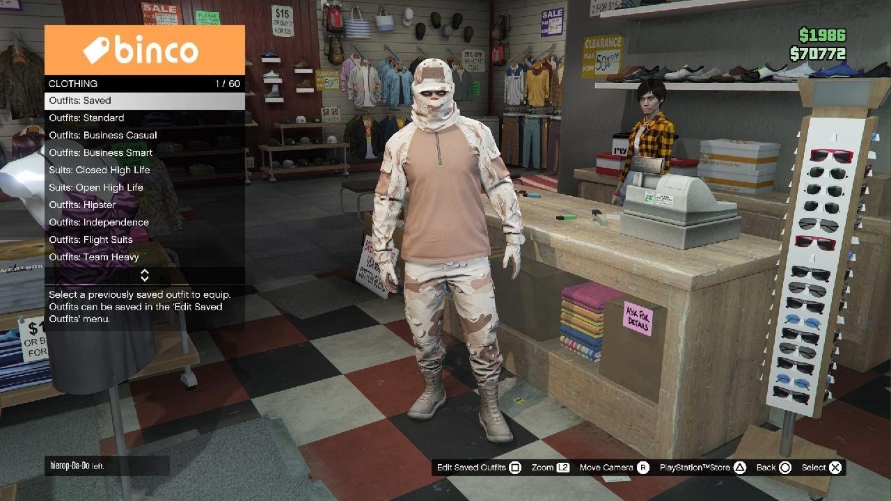 GTA 5 online fall camo military outfit