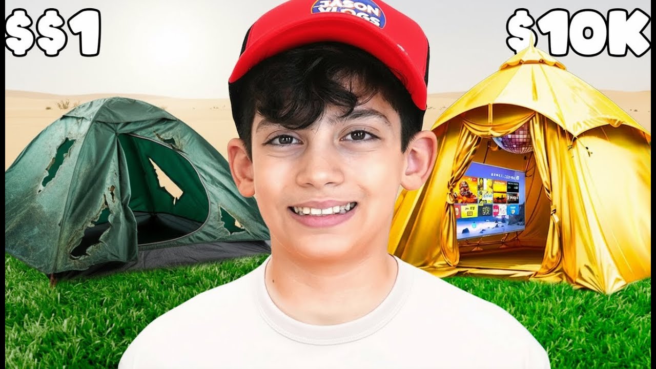 Tantangan Camping Ekstrem $10 vs $10.000 🔥 Jason vs Alex!