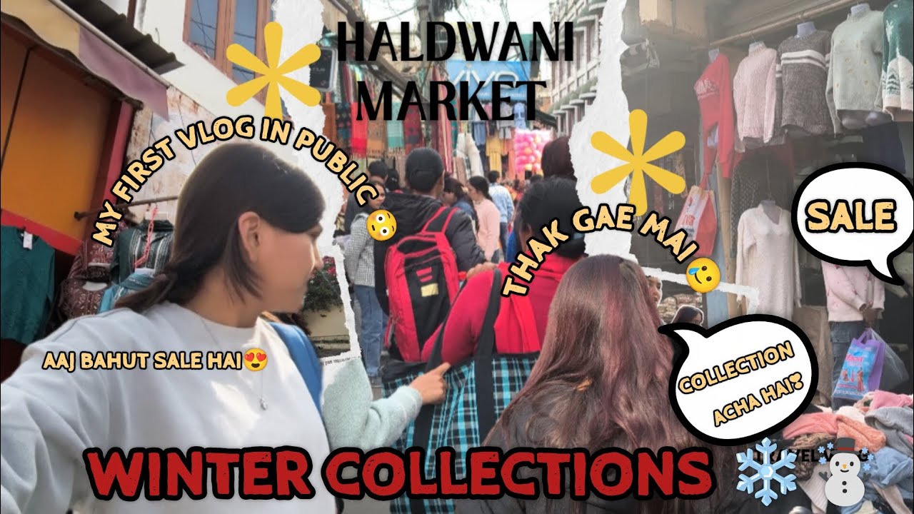😫My first vlog in public goes wrong😭 PART-1#dailyvlog #vlogging #haldwani#firstvlog#wintercollection