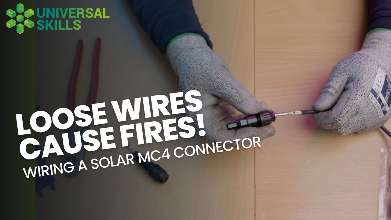 Wiring a Solar MC4 Connector the right way!