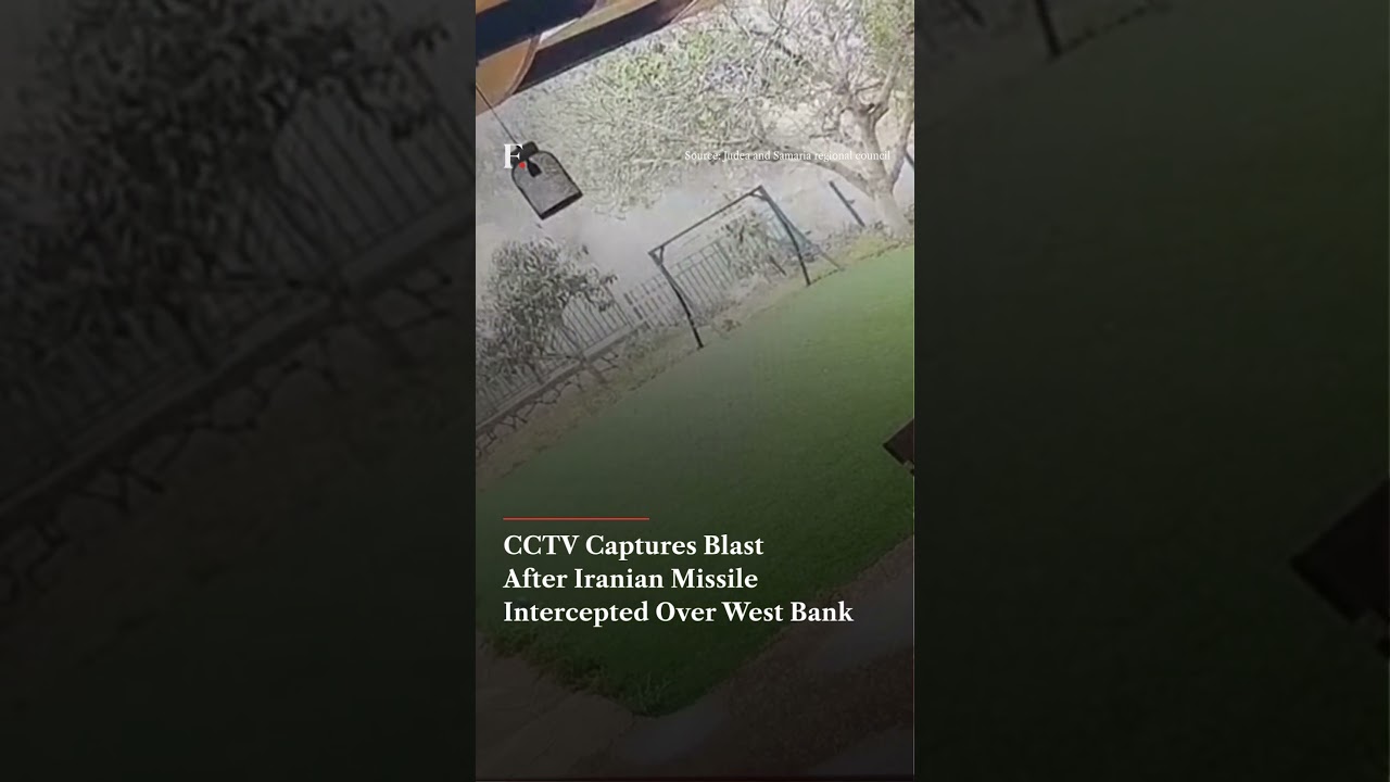 #FirstpostNews: CCTV Captures Blast After Iranian Missile Intercepted Over West Bank | N18G