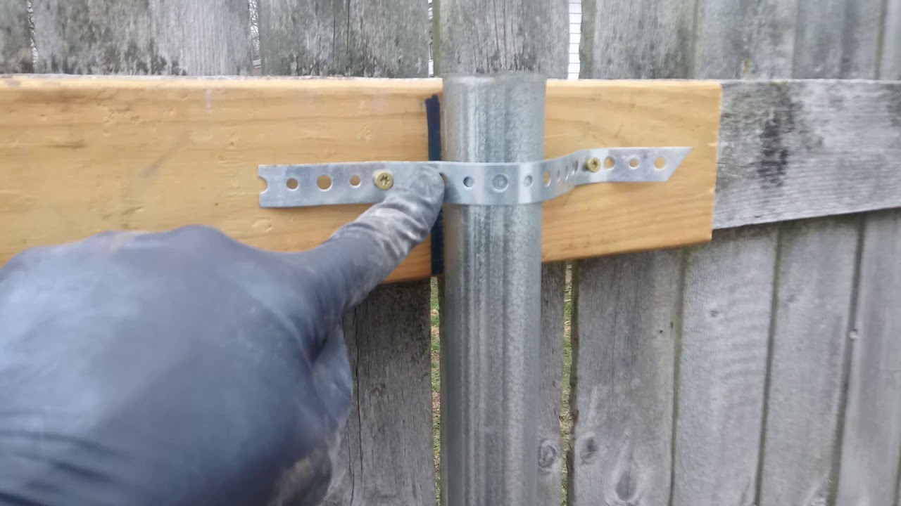 Broken Fence Post Easy Long Term Repair 4 Rotted Fence Posy Replaced With Metal Post W/O Pulling Up