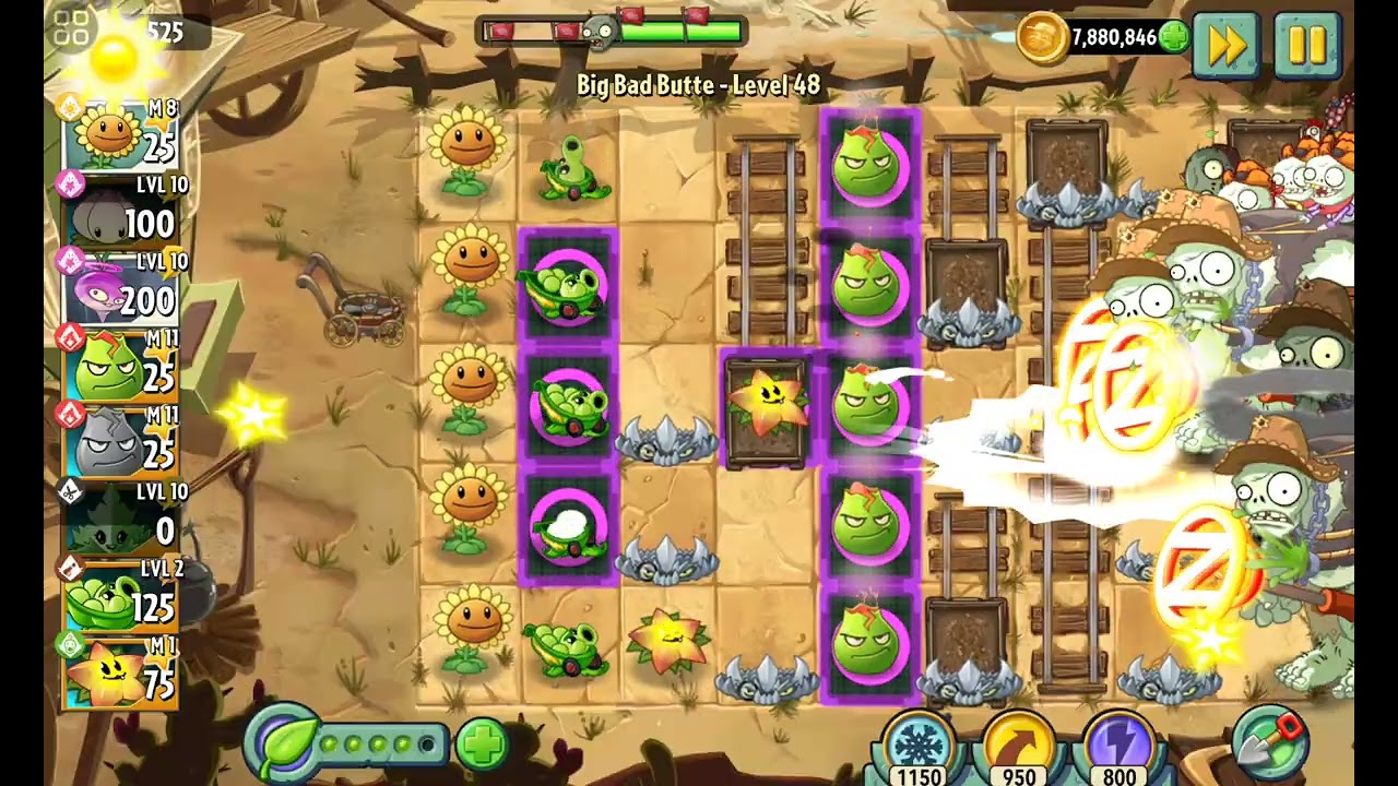Plants Vs Zombies 2: Big Bad buttle nivel 48 #zombies #games #plantsvszombies #pvz #jump
