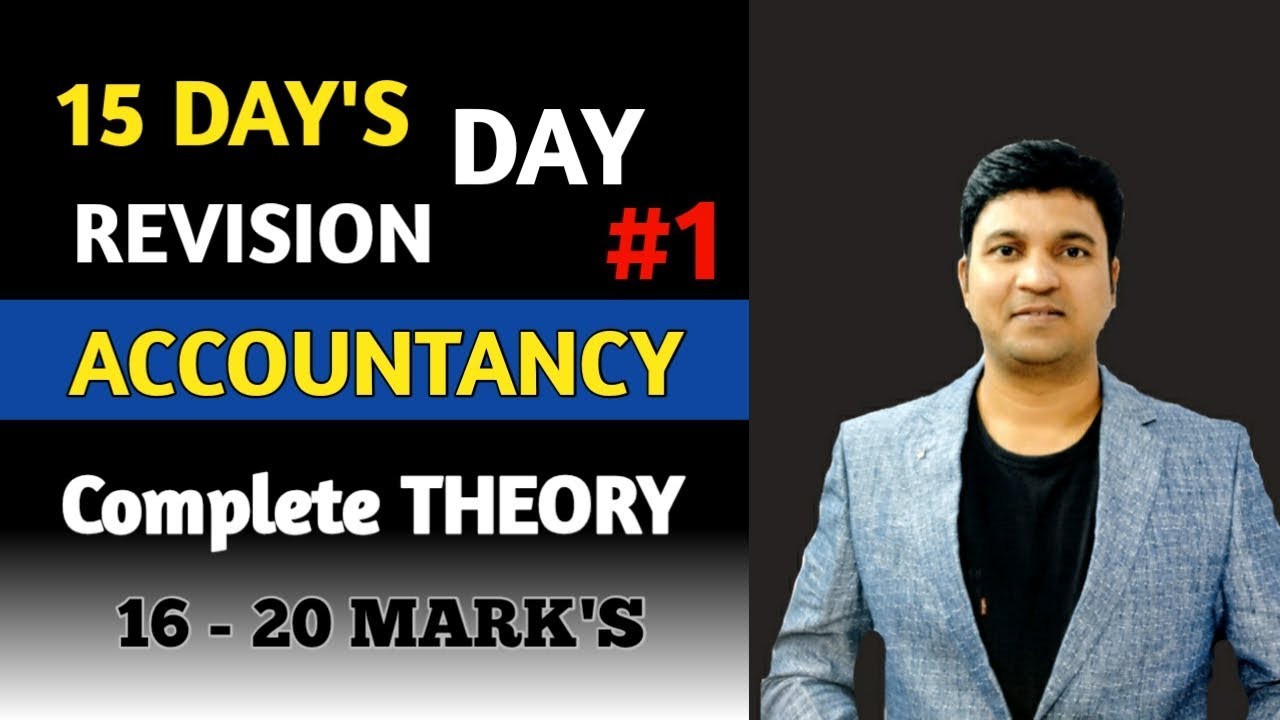 DAY 1 Accounts l CA Foundation Accounts THEORY Revision Complete l CTC Classes