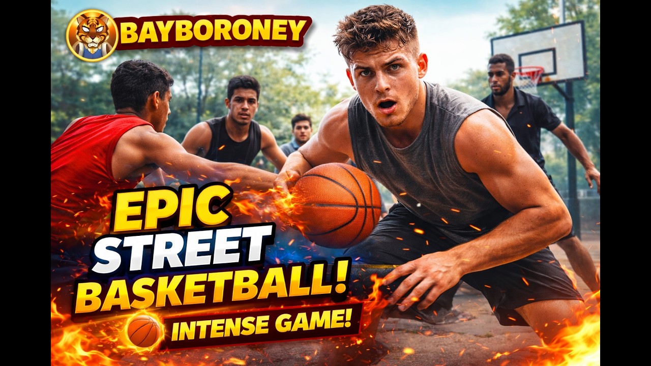 Epic Street Basketball Game 🏀🔥 | Intense Outdoor Match & Crazy Shots