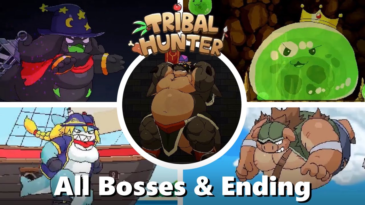 Tribal Hunter - All Bosses & Ending (Compilation)