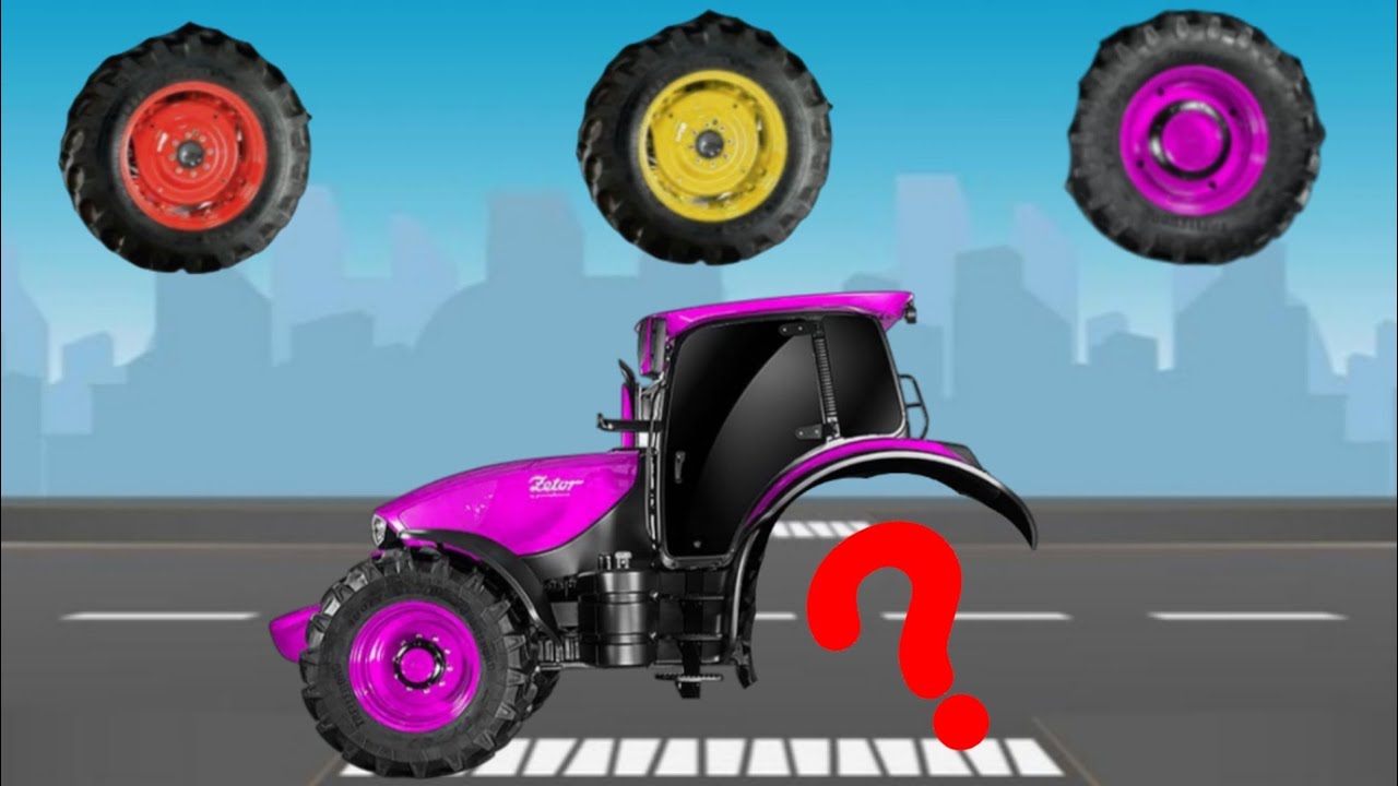 CORRECTLY GUESS THE TRACTOR WHEEL- CONSTRUCTION VEHICLE #1