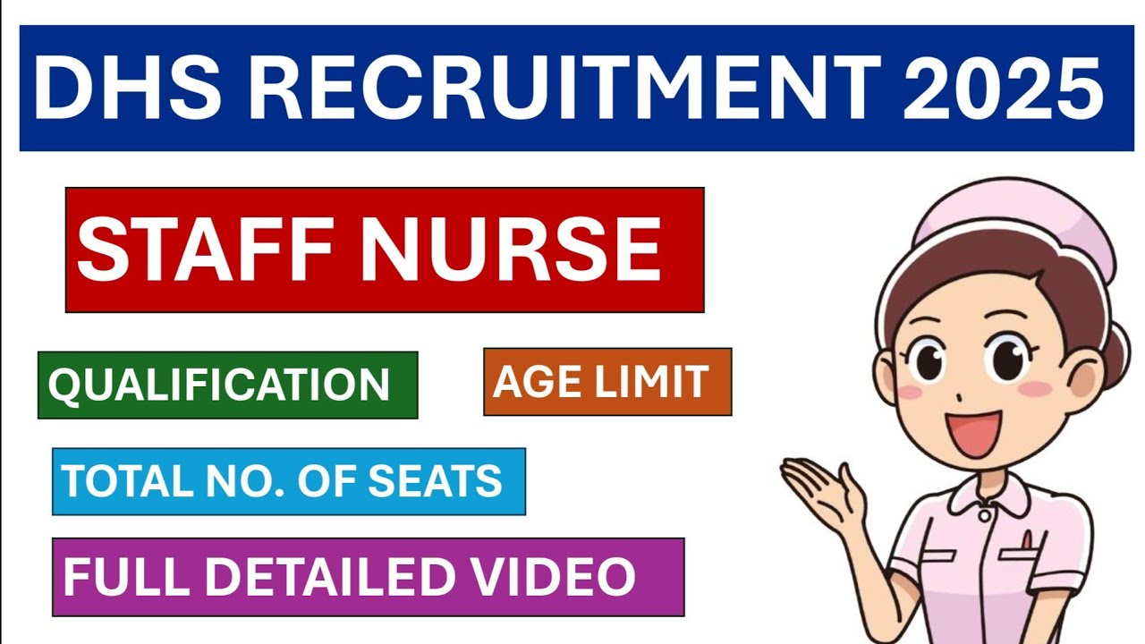 🚨 DHS Staff Nurse Vacancy 2025 | Eligibility, Exam Pattern, Apply Now! @StudywithKuljeetKaur