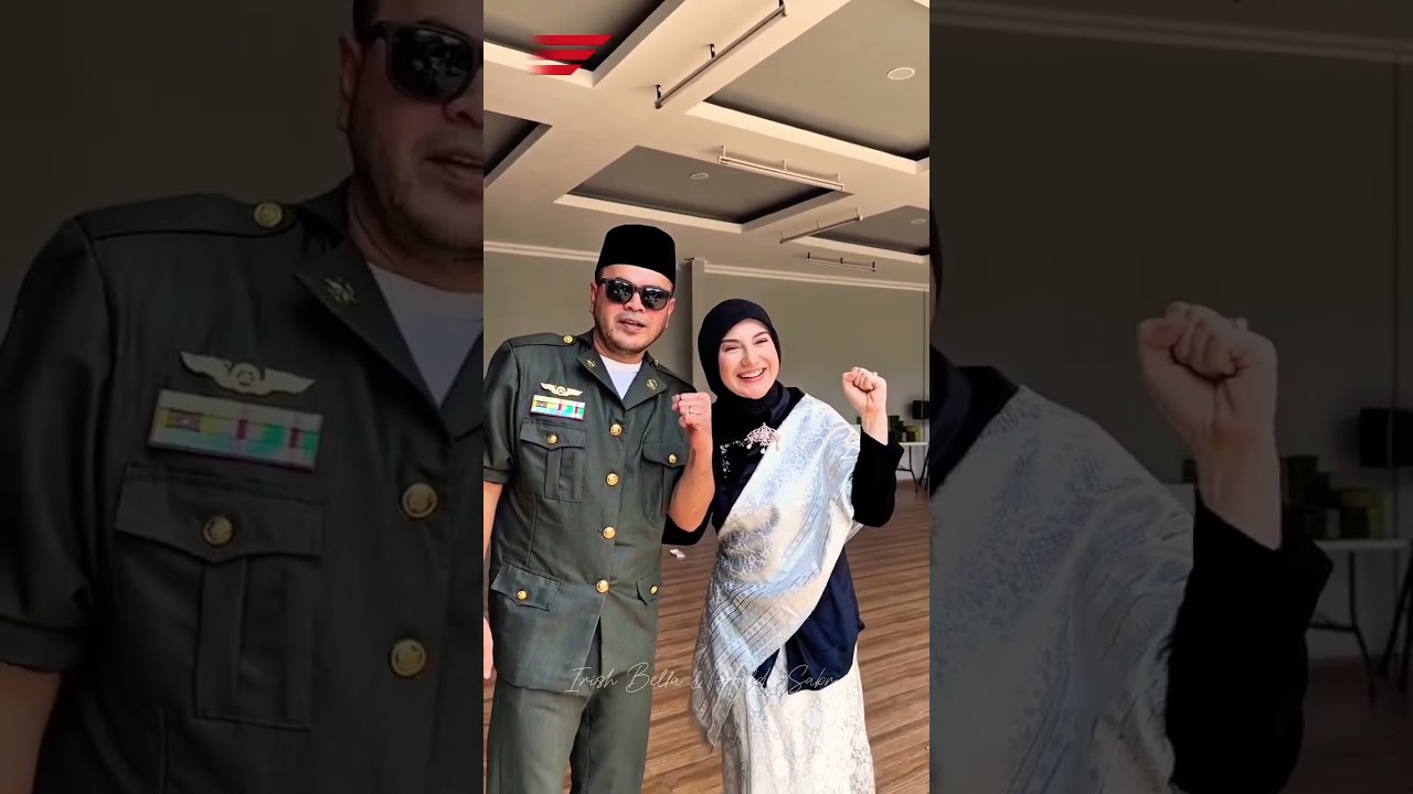 Irish Bella dan Haldy Sabri menyambut hari kemerdekan