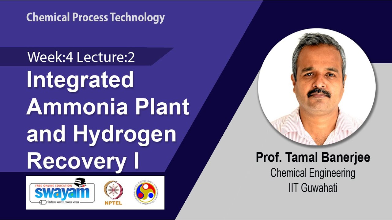 Lec 12: Integrated Ammonia Plant and Hydrogen Recovery​ I
