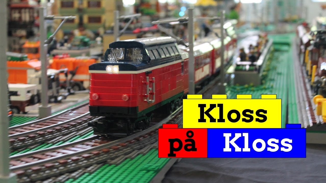 LEGO® trains seen at Kloss på Kloss 2018 in Hässleholm
