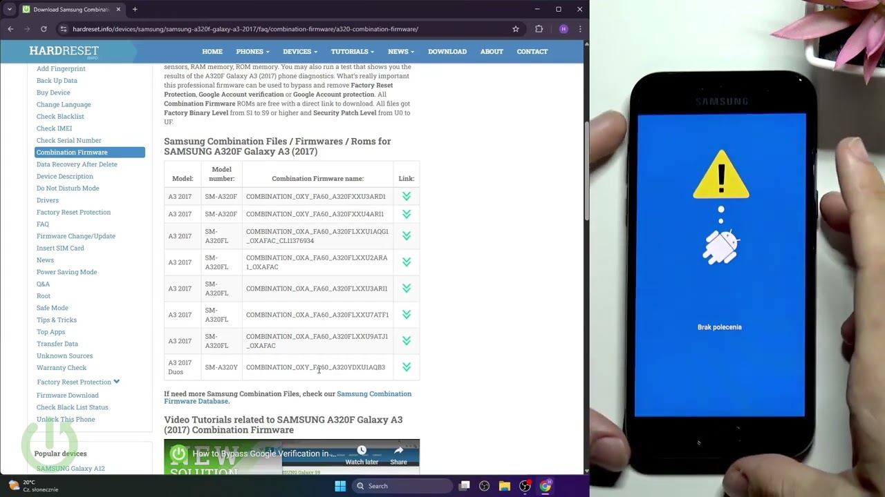 Как обойти проверку Google (FRP) на SAMSUNG Galaxy A3 (2017) — Полная разблокировка