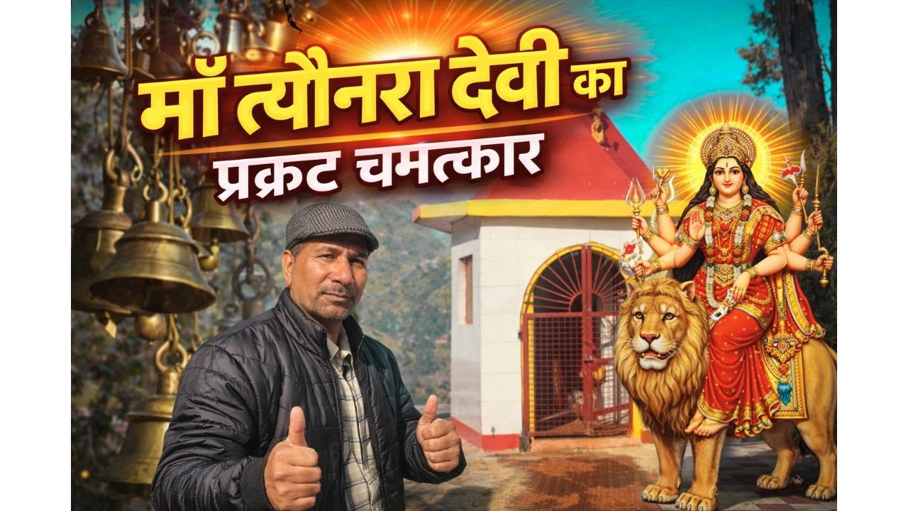 माँ त्यौनरा देवी का प्रकट चमत्कार 🙏 | Hidden History of Maa Bhagwati  | Village Apple Garden Tour 😍