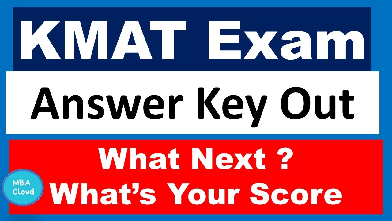 KMAT 2026| Answer is Out ! What's Your Score ?