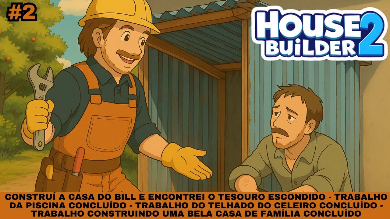 House Builder 2: Constru&iacute; a Casa do Bill e Encontrei o Tesouro | Trabalhos Piscina e Celeiro [2]