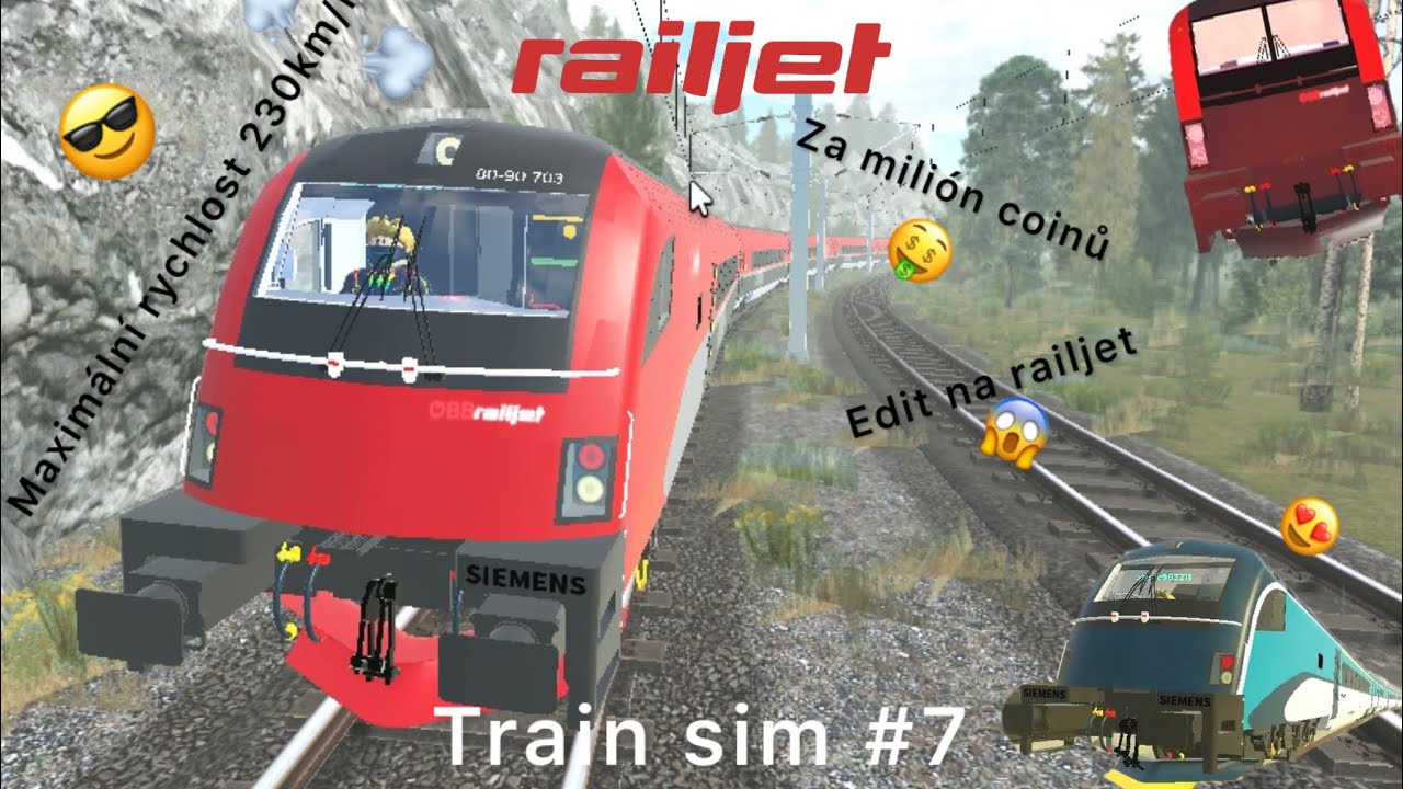 Koupil jsem si novýho railjeta za 1 000 000 coinů !? Train sim #7