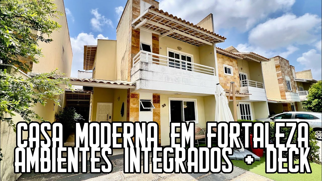🏡 Casa Moderna em Condomínio na Sapiranga, Fortaleza | Ambientes Integrados e Deck Privativo
