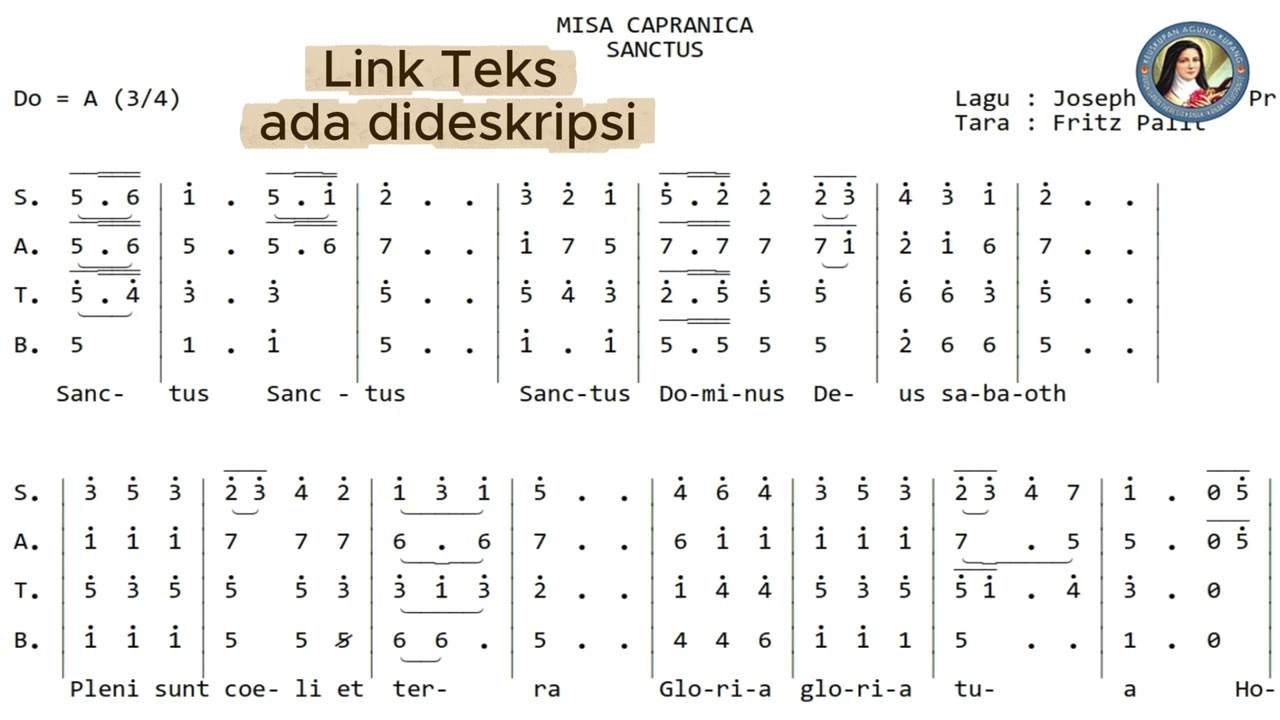 Sanctus - Ordinarium Misa Capranica
