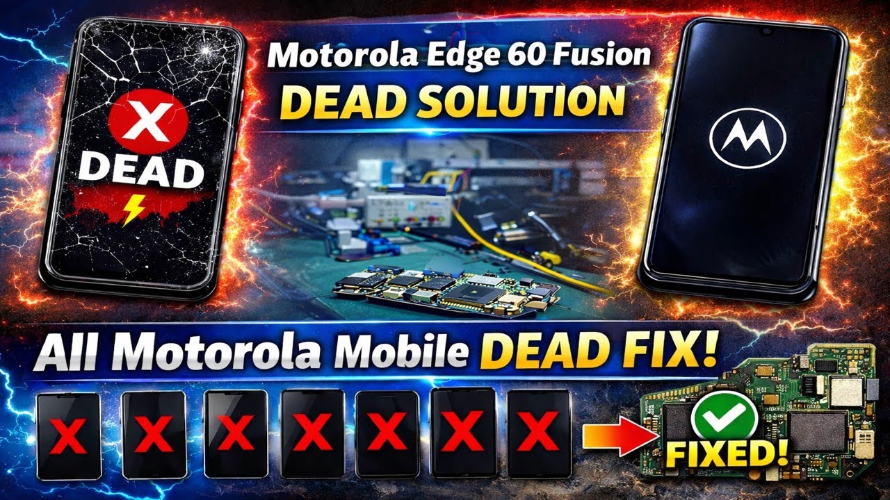 Motorola Edge 60 Fusion Dead Issue Repair | No Power Solution🔥