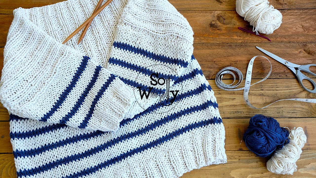 How to knit a Sweater for beginners (made to measure/tailored fit)  - So Woolly