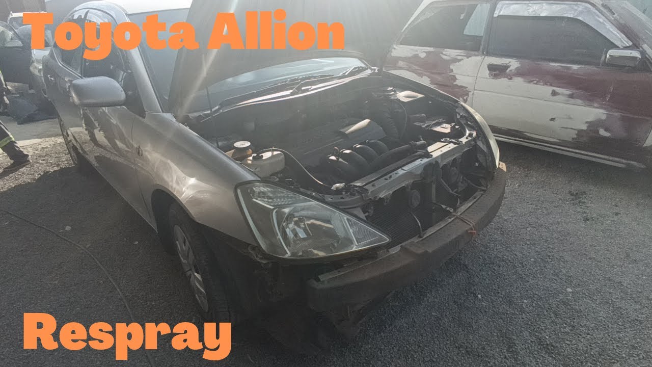 Toyota Allion repair and respray.