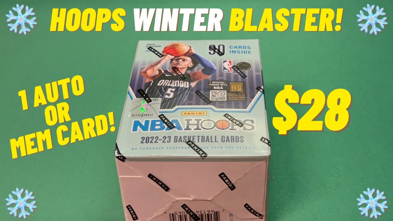 2022-23 Panini Hoops WINTER Blaster Box Opening Review AUTO/MEM New Retail Holiday NBA Sports Cards