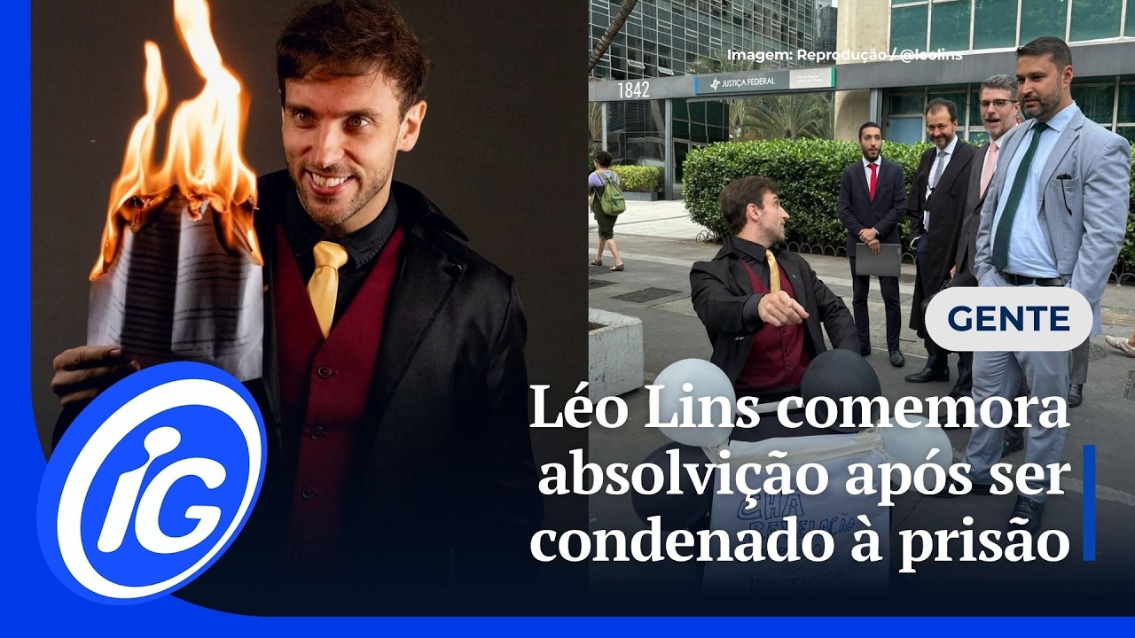 L&eacute;o Lins comemora absolvi&ccedil;&atilde;o ap&oacute;s ser condenado &agrave; pris&atilde;o